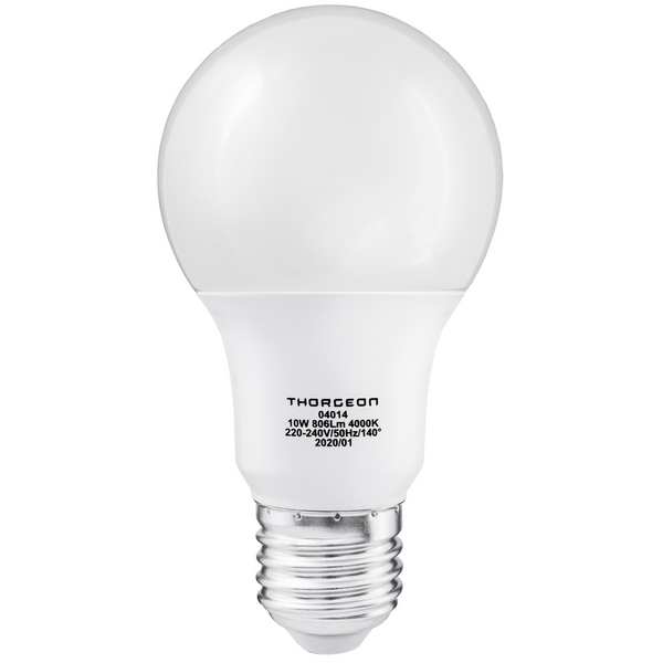 LED Light bulb 10W E27 A60 4000K 806lm THORGEON image 1
