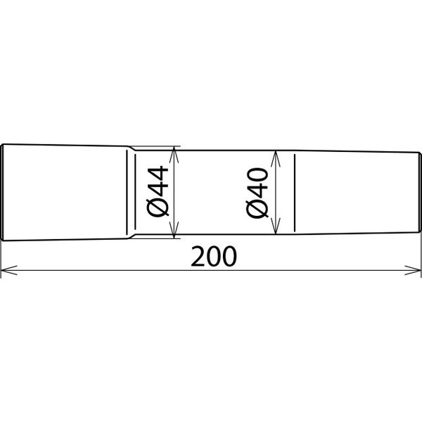 Intake tube extension D=40/L=200mm for MS dry cleaning set -36kV image 2