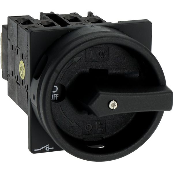 Main switch, T0, 20 A, flush mounting, 4 contact unit(s), 8-pole, STOP function, With black rotary handle and locking ring, Lockable in the 0 (Off) po image 7