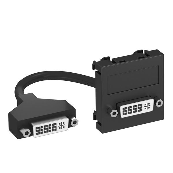 MTG-DVI F SWGR1 Multimedia support, DVI with cable, socket-socket 45x45mm image 1