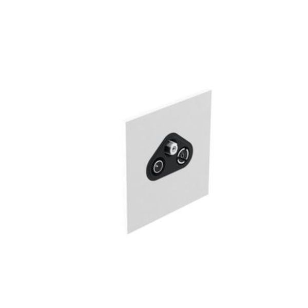 Art d'Arnould - 1 gang television socket TV-R-SAT socket Epure - Satin White image 1