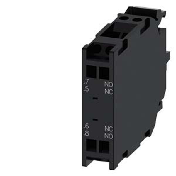 Contact module with 2 contact elements, 1 NO leading + 1 NC lagging, gold-plated  3SU1400-1AA10-3RA0-Z X90 image 1