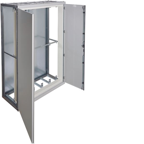 Modular stand-alone distrib. IP41 1350x2000x600 120° RAL7035 rear wall image 1