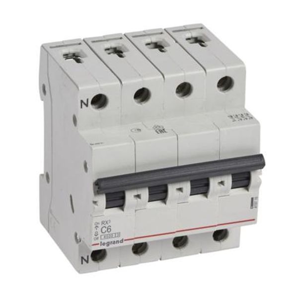 RX³ 4500A 3P+N 6A C curve circuit breaker image 1