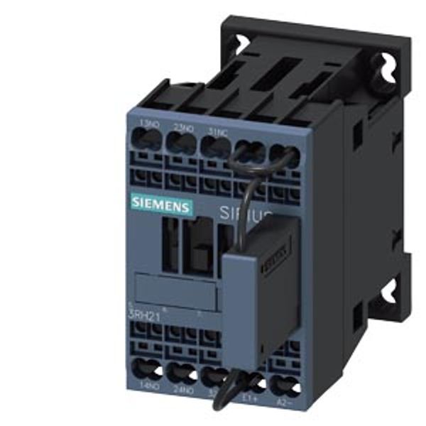 contactor relay railway, 2 NO + 1 NC, 72 V DC, 0.7-1.25* Us, with integrated image 2