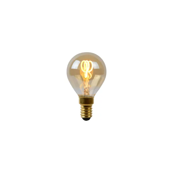 Bulb LED globe 4.5cm E14/3W 2200K Dimmable Amber image 1