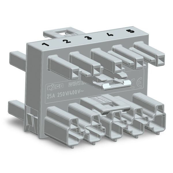 3-way distribution connector 5-pole Cod. B light green image 1