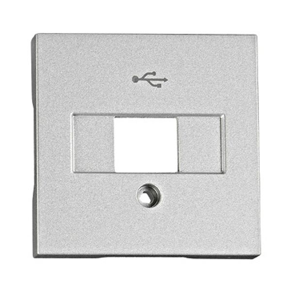 USB coupler cover, silver image 1