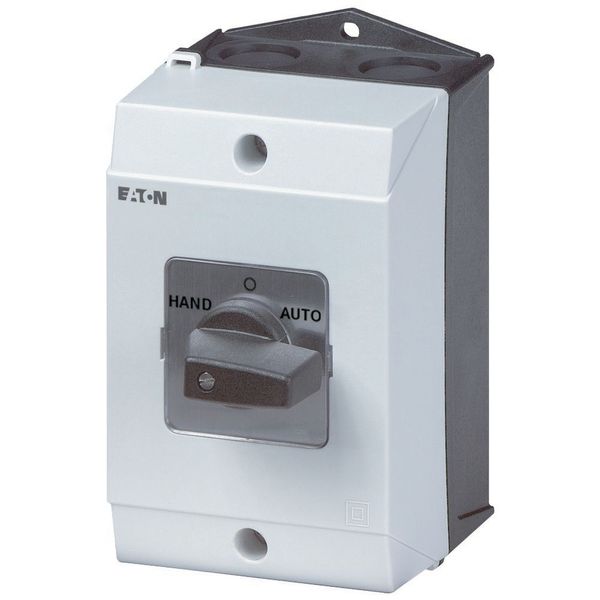 Reversing switches, T3, 32 A, surface mounting, 3 contact unit(s), Contacts: 5, 45 °, momentary, With 0 (Off) position, with spring-return from both d image 4