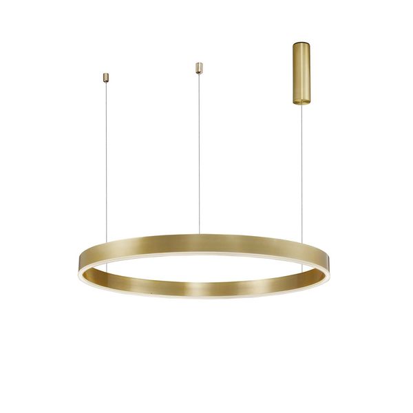 2700-6000K Changing CCT & Dimming Brass Gold Aluminium   & Acrylic  LED 60 Watt 4165Lm  230 Volt IP20   D: 100 H: 200 cm Adjustable Height image 1