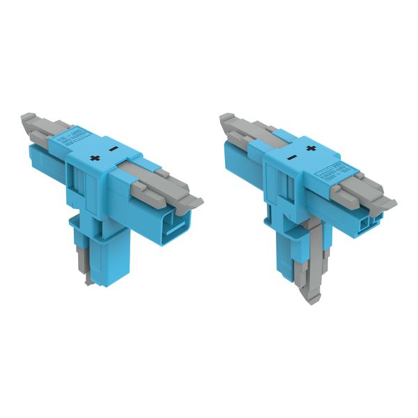 T-distribution connector 2-pole Cod. I blue image 1