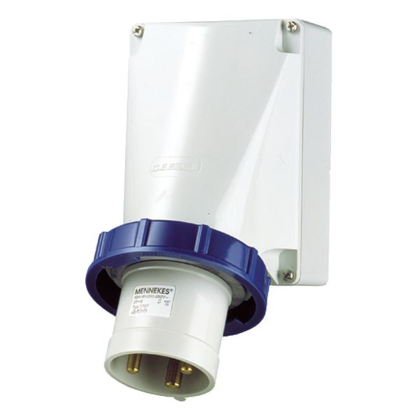 Wall mounted inlet, 63A3p6h230V, IP67 image 1