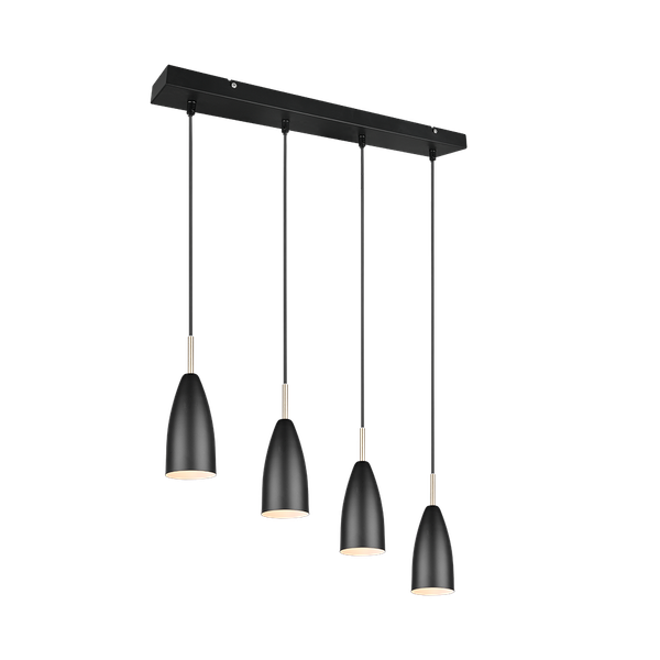 Farin pendant 4-pc E14 matt black image 1