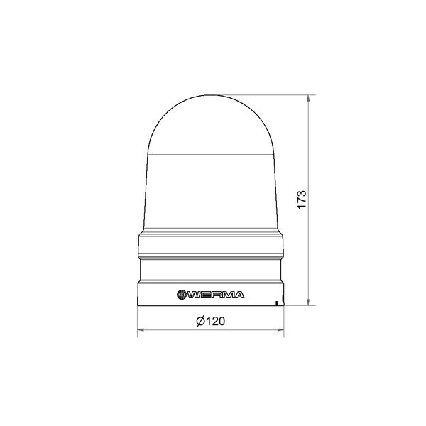 Maxi Rotating 12/24VAC/DC YE image 3