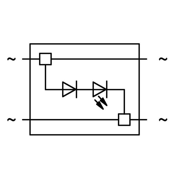 Component plug 2-pole LED (red) gray image 2