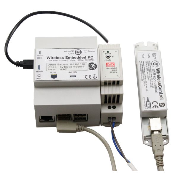 DIN rail PC (CPC) including WirelessControl Software image 1