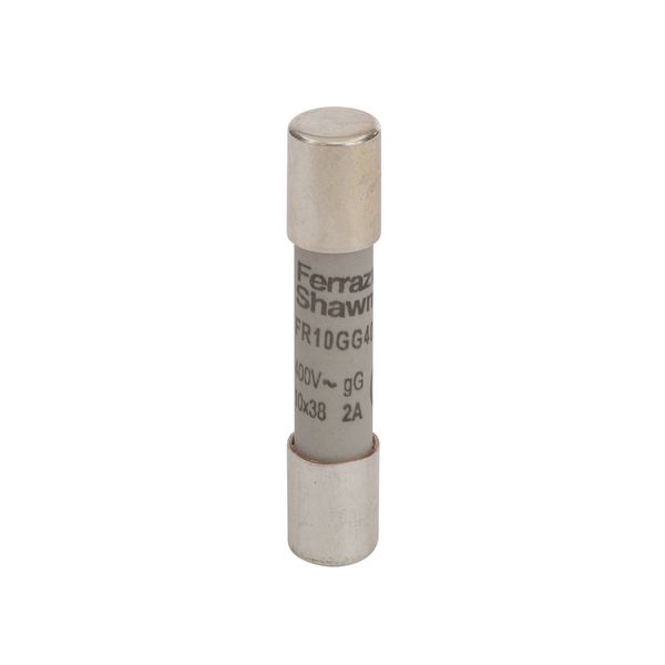 Cylindrical fuse-link gG 10x38 IEC 400VAC 2A With Striker image 1