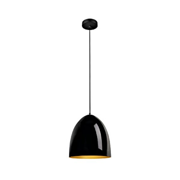 PARA CONE 30 pendant lamp E27 1x max. 60W black / gold image 1