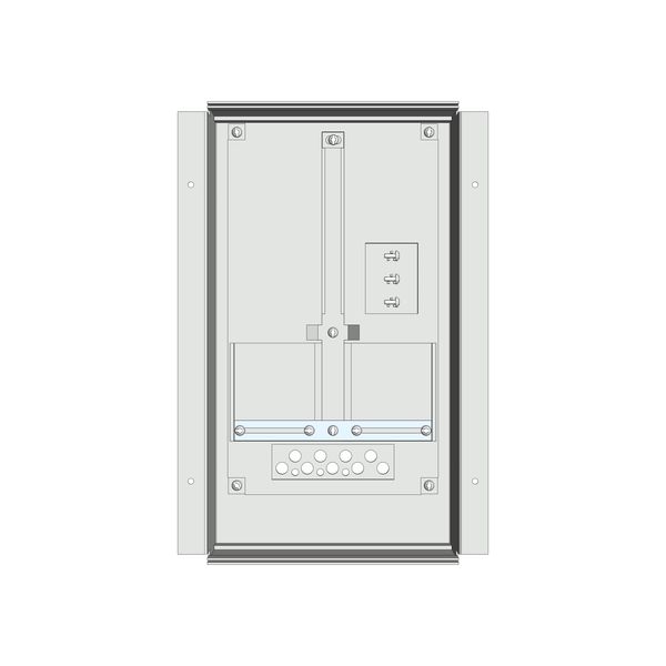 Meter box insert 1-row, 1 meter board / 9 Modul heights image 1