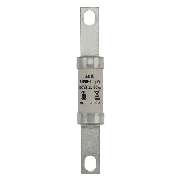 Fuse-link, LV, 50 A, AC 500 V, BS88, 21 x 129 mm, gL/gG, BS image 22