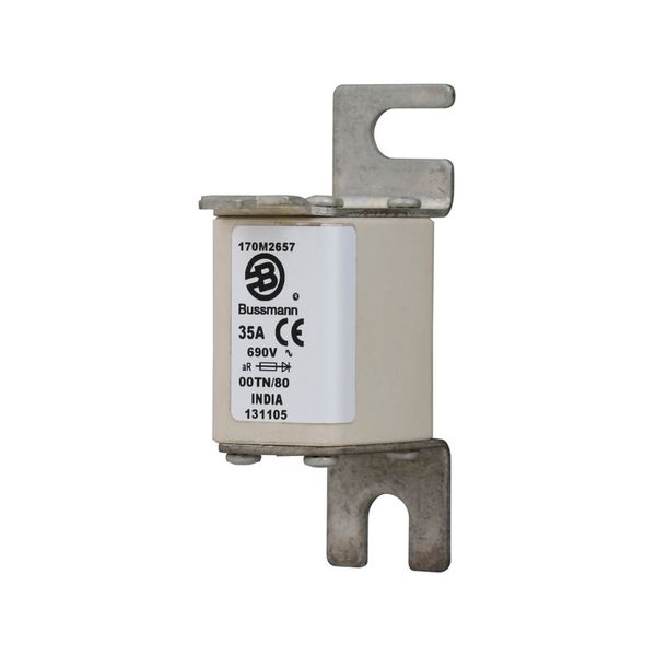 Fuse-link, high speed, 35 A, AC 690 V, size 00, 30 x 67 x 100 mm, gR, DIN, IEC, single indicator image 6