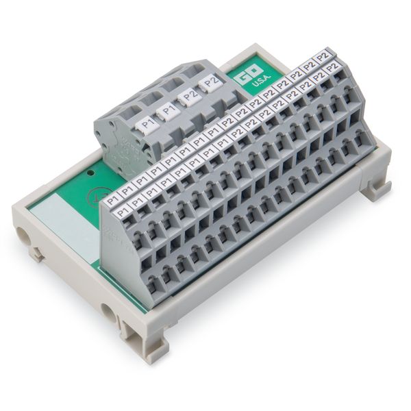 830-800/000-307 Potential distribution module; 2 potentials; with 2 input clamping points each image 3