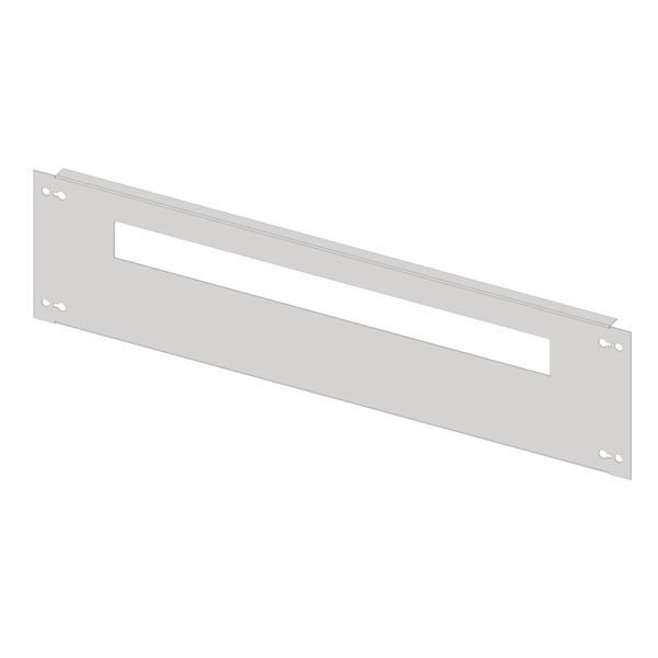 Slotted front plate 3G4 sheet steel for wiring ducts, 29MW image 1