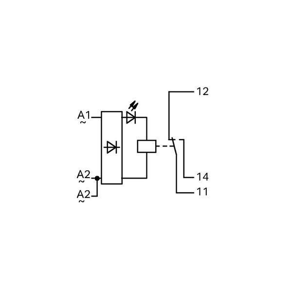 Relay module Nominal input voltage: 24 V AC/DC 1 changeover contact gr image 4