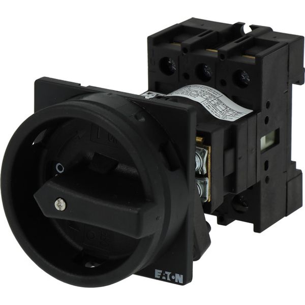 Main switch, P1, 40 A, rear mounting, 3 pole, STOP function, With black rotary handle and locking ring, Lockable in the 0 (Off) position image 3