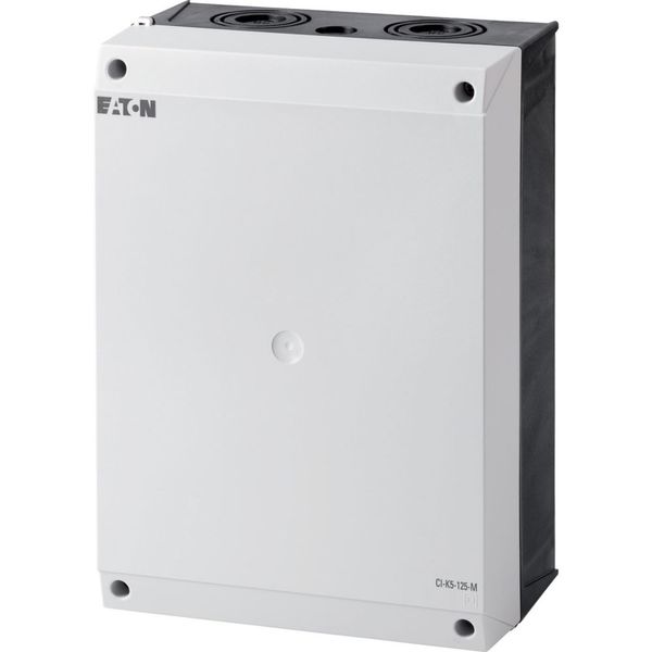 Insulated enclosure, HxWxD=280x200x125mm, +mounting plate image 1