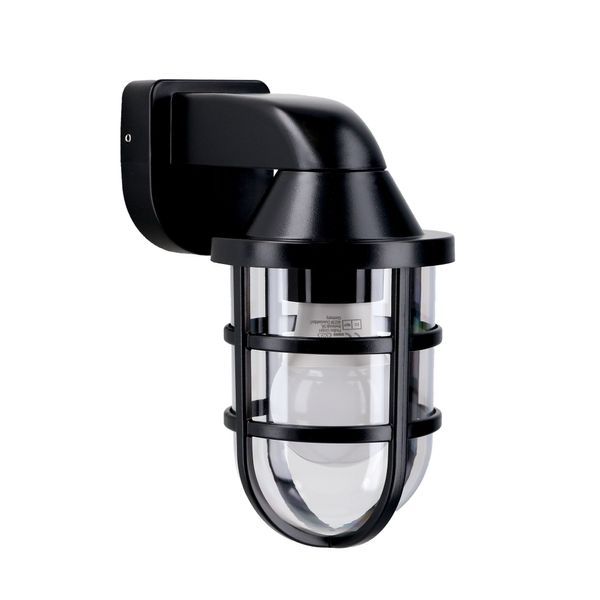 Wall fixture IP44 Corande E27 15W Black image 1