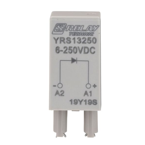 Protection diode module 6-250VDC for S-Relay socket image 1