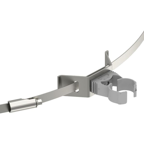 isCon HS 26 PA Cable bracket with tight.strap for  isCon condcutor, grey ¨26mm image 1