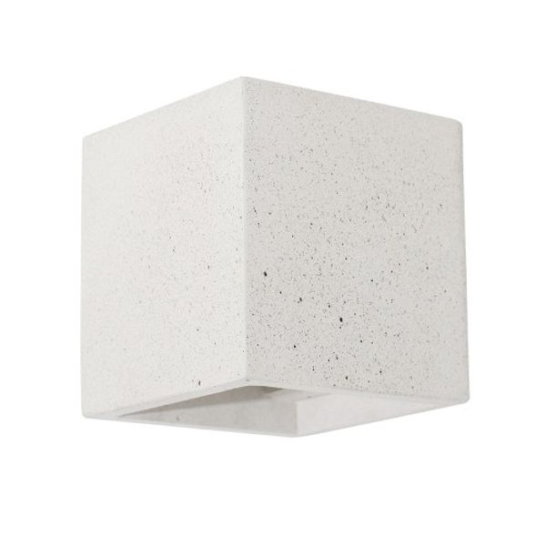 Wall Lamp White Concrete image 1