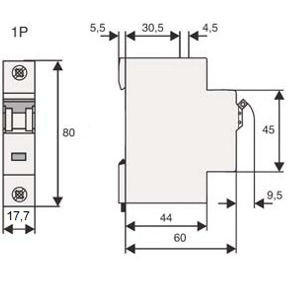 Miniature Circuit Breaker (MCB) C, 32A, 1-pole, 10kA image 2