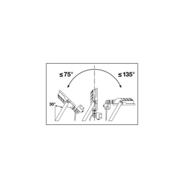 FLOODLIGHT COMPACT SENSOR 10W 830 SYM 100 BK image 9