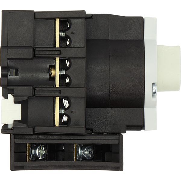 Main switch, P1, 25 A, rear mounting, 3 pole, 1 N/O, 1 N/C, Emergency switching off function, Lockable in the 0 (Off) position, With metal shaft for a image 47