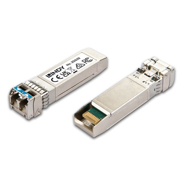 10GBase-LR/LW SFP+ LC Module - Singlemode Optical 10G Transceiver able to reach up to 10Km of distance with LC Singlemode fibre cables image 1