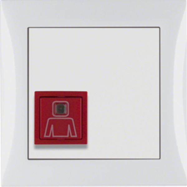 Call button frame, S.1, p. white glossy image 1