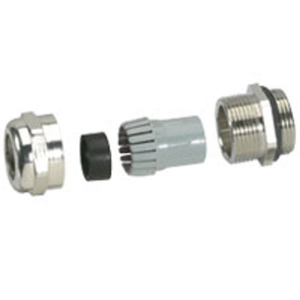Cable glands metal - IP 68 - ISO 25 - clamping capacity 8-16 mm image 1