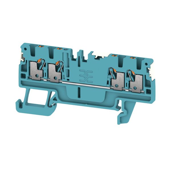 Feed-through terminal block, PUSH IN, 1.5 mm², 500 V, 17.5 A, Number o image 1