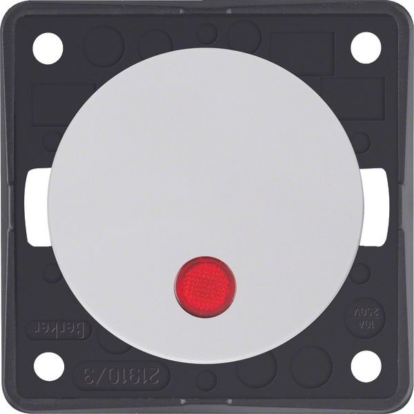 Control push-button, NO contact, red lens, Integro - Design Flow/Pure, image 2