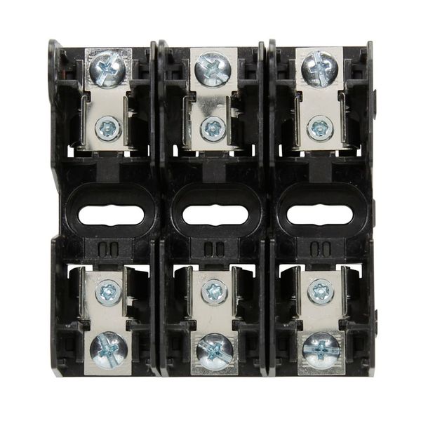 Eaton Bussmann series JM modular fuse block, 600V, 0-30A, Philslot Screws/Pressure Plate, Three-pole image 1