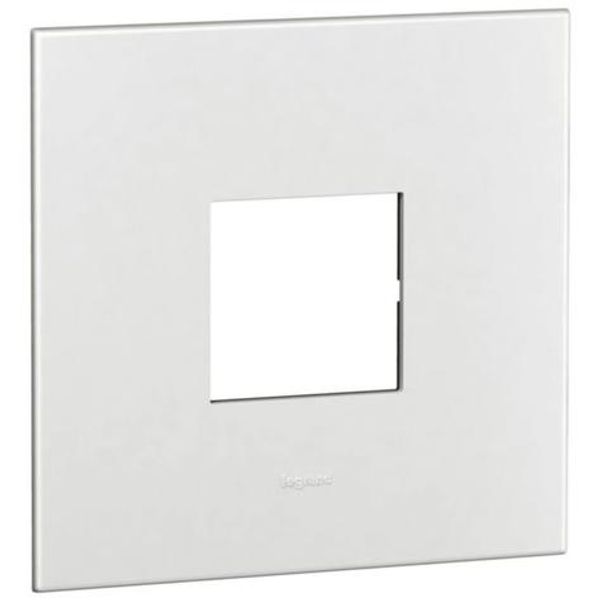 Plate Arteor - American standard - square - 2 modules - 4'' x 4'' - white image 1