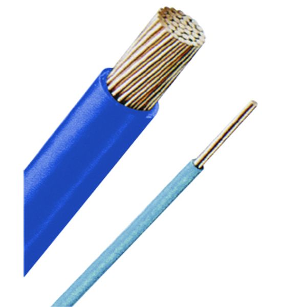 Halogenfree Single Core Wire H07Z-U 2,5 blue, single core image 1