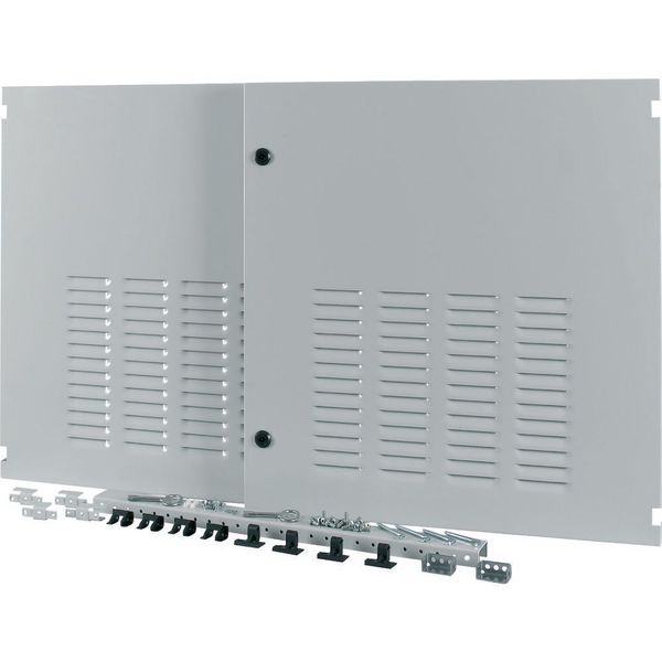 Section wide door, ventilated, right, HxW=700x1350mm, IP42, grey image 4