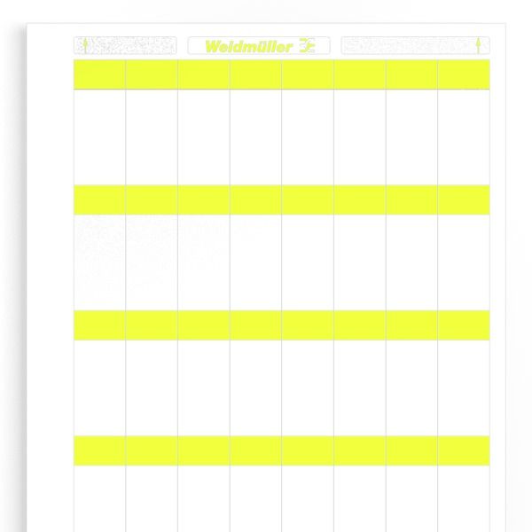 Cable coding system, 6.8 - 12 mm, 55 mm, Polyester film, yellow image 1