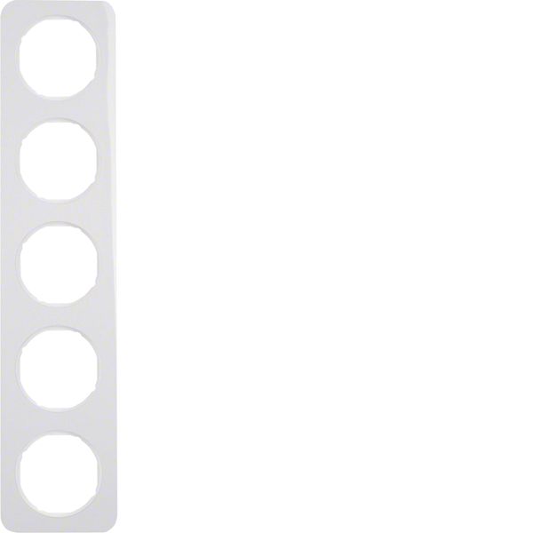 Frame 5gang, R.1, p. white glossy image 1