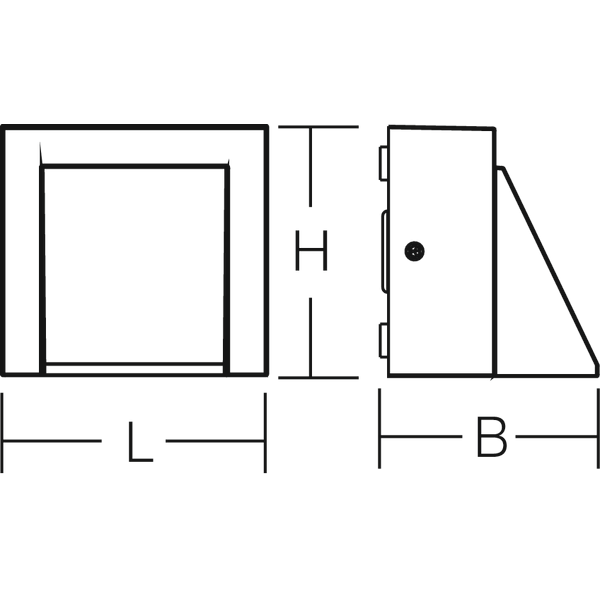 HB 105, 4 W, 110 lm, 830, anthracite, on/off Wall luminaires, L 80 B 6 image 3