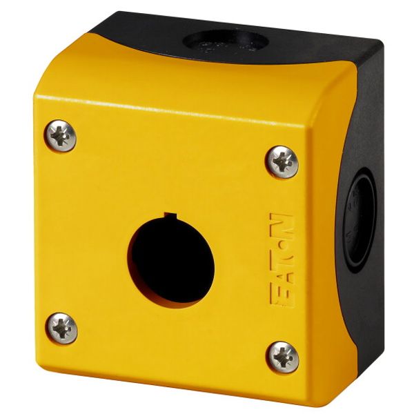 Surface mounting enclosure, yellow, 1 mounting location image 1